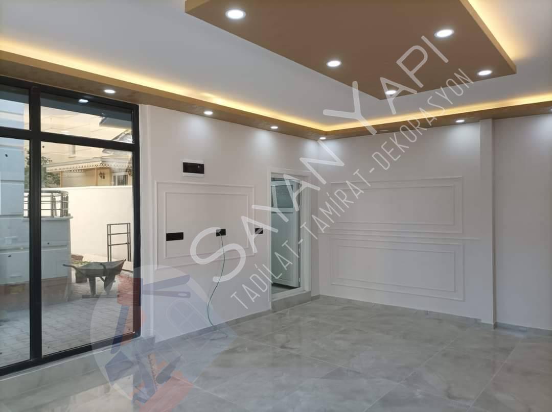 izmir badana mutfak banyo dolap dekorasyon tavan alçıpan led